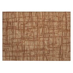 Machine Washable Indoor/Outdoor Chantille ACN2491 Orange 1'8" x 2'6" Rug
