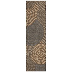 Machine Washable Indoor/Outdoor Chantille ACN2492 Brown 2'3" x 7'6" Runner Rug