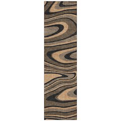 Machine Washable Indoor/Outdoor Chantille ACN2493 Brown 2'3" x 7'6" Runner Rug
