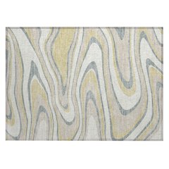 Machine Washable Indoor/Outdoor Chantille ACN2493 Ivory 1'8" x 2'6" Rug