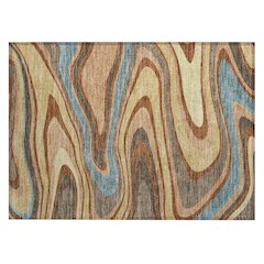 Machine Washable Indoor/Outdoor Chantille ACN2494 Gold 1'8" x 2'6" Rug