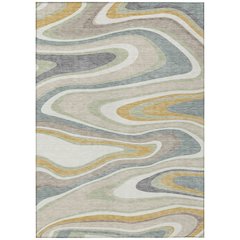 Machine Washable Indoor/Outdoor Chantille ACN2494 Ivory 2'6" x 3'10" Rug