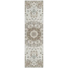 Machine Washable Indoor/Outdoor Chantille ACN2495 Ivory 2'3" x 7'6" Runner Rug