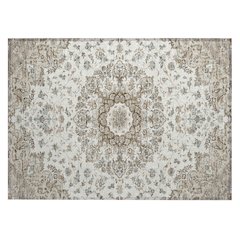 Machine Washable Indoor/Outdoor Chantille ACN2495 Ivory 1'8" x 2'6" Rug