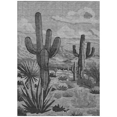 Machine Washable Indoor/Outdoor Chantille ACN2496 Gray 2'6" x 3'10" Rug