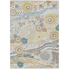 Machine Washable Indoor/Outdoor Chantille ACN2498 Ivory 2'6" x 3'10" Rug