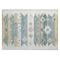 Machine Washable Indoor/Outdoor Chantille ACN2499 Ivory 1'8" x 2'6" Rug