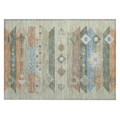Machine Washable Indoor/Outdoor Chantille ACN2499 Green 1'8" x 2'6" Rug