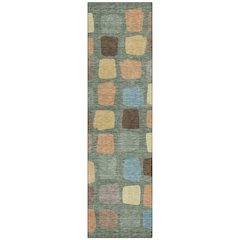 Machine Washable Indoor/Outdoor Chantille ACN2501 Green 2'3" x 7'6" Runner Rug