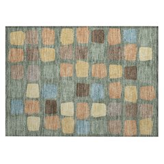 Machine Washable Indoor/Outdoor Chantille ACN2501 Green 1'8" x 2'6" Rug