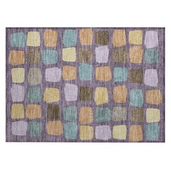 Machine Washable Indoor/Outdoor Chantille ACN2501 Purple 1'8" x 2'6" Rug