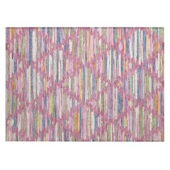 Machine Washable Indoor/Outdoor Chantille ACN2502 Pink 1'8" x 2'6" Rug