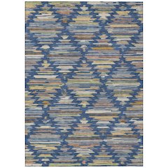 Machine Washable Indoor/Outdoor Chantille ACN2502 Blue 2'6" x 3'10" Rug