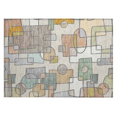 Machine Washable Indoor/Outdoor Chantille ACN2503 Brown 1'8" x 2'6" Rug
