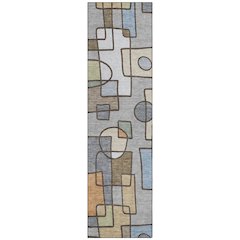 Machine Washable Indoor/Outdoor Chantille ACN2503 Gray 2'3" x 7'6" Runner Rug