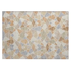 Machine Washable Indoor/Outdoor Chantille ACN2504 Orange 1'8" x 2'6" Rug