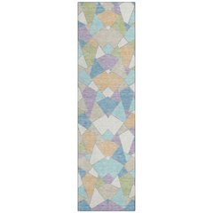 Machine Washable Indoor/Outdoor Chantille ACN2504 Ivory 2'3" x 7'6" Runner Rug
