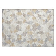 Machine Washable Indoor/Outdoor Chantille ACN2504 Ivory 1'8" x 2'6" Rug