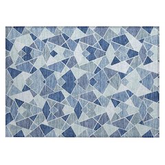 Machine Washable Indoor/Outdoor Chantille ACN2504 Blue 1'8" x 2'6" Rug
