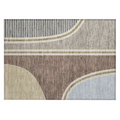 Machine Washable Indoor/Outdoor Chantille ACN2505 Brown 1'8" x 2'6" Rug
