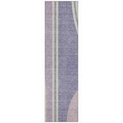 Machine Washable Indoor/Outdoor Chantille ACN2505 Purple 2'3" x 7'6" Runner Rug