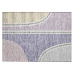 Machine Washable Indoor/Outdoor Chantille ACN2505 Purple 1'8" x 2'6" Rug