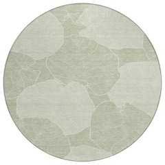 Machine Washable Indoor/Outdoor Chantille ACN2506 Green 8' x 8' Round Rug