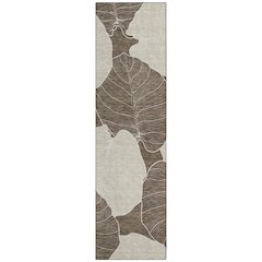 Machine Washable Indoor/Outdoor Chantille ACN2506 Brown 2'3" x 7'6" Runner Rug