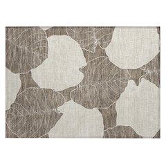 Machine Washable Indoor/Outdoor Chantille ACN2506 Brown 1'8" x 2'6" Rug