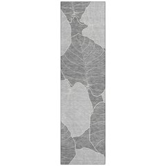 Machine Washable Indoor/Outdoor Chantille ACN2506 Gray 2'3" x 7'6" Runner Rug