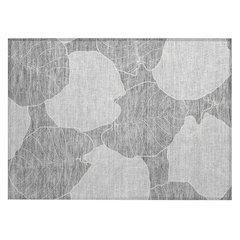Machine Washable Indoor/Outdoor Chantille ACN2506 Gray 1'8" x 2'6" Rug