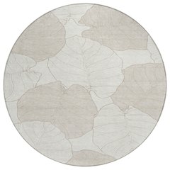Machine Washable Indoor/Outdoor Chantille ACN2506 Ivory 8' x 8' Round Rug