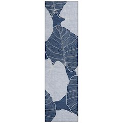 Machine Washable Indoor/Outdoor Chantille ACN2506 Blue 2'3" x 7'6" Runner Rug