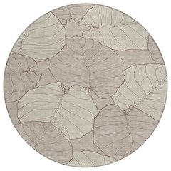 Machine Washable Indoor/Outdoor Chantille ACN2506 Brown 8' x 8' Round Rug