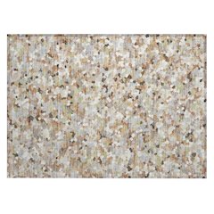 Machine Washable Indoor/Outdoor Chantille ACN2507 Brown 1'8" x 2'6" Rug