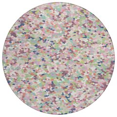 Machine Washable Indoor/Outdoor Chantille ACN2507 Pink 8' x 8' Round Rug