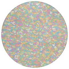 Machine Washable Indoor/Outdoor Chantille ACN2507 Green 8' x 8' Round Rug