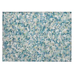 Machine Washable Indoor/Outdoor Chantille ACN2507 Teal 1'8" x 2'6" Rug