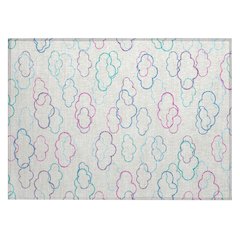 Machine Washable Indoor/Outdoor Chantille ACN2508 Ivory 1'8" x 2'6" Rug