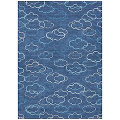 Machine Washable Indoor/Outdoor Chantille ACN2508 Blue 2'6" x 3'10" Rug