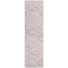 Machine Washable Indoor/Outdoor Chantille ACN2508 Pink 2'3" x 7'6" Runner Rug