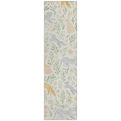Machine Washable Indoor/Outdoor Chantille ACN2509 Ivory 2'3" x 7'6" Runner Rug