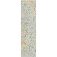 Machine Washable Indoor/Outdoor Chantille ACN2509 Green 2'3" x 7'6" Runner Rug