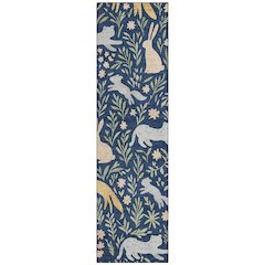 Machine Washable Indoor/Outdoor Chantille ACN2509 Blue 2'3" x 7'6" Runner Rug