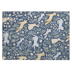 Machine Washable Indoor/Outdoor Chantille ACN2509 Blue 1'8" x 2'6" Rug