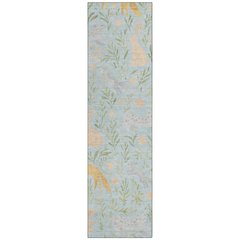 Machine Washable Indoor/Outdoor Chantille ACN2509 Blue 2'3" x 7'6" Runner Rug