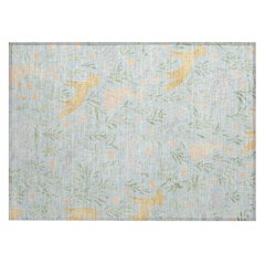 Machine Washable Indoor/Outdoor Chantille ACN2509 Blue 1'8" x 2'6" Rug
