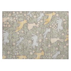 Machine Washable Indoor/Outdoor Chantille ACN2509 Brown 1'8" x 2'6" Rug