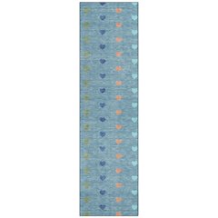 Machine Washable Indoor/Outdoor Chantille ACN2510 Teal 2'3" x 7'6" Runner Rug