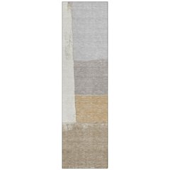 Machine Washable Indoor/Outdoor Chantille ACN2511 Brown 2'3" x 7'6" Runner Rug